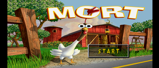 Mort the Chicken Title Screen